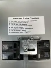Generator Interlock Kit ,Siemens,Murry& ITE Sub Panels 100-200 amp