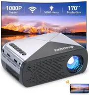 Antmap VF-290 Mini Projector WiFi Native 1080P Projector Supported