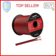 14AWG 100FT Electrical Wire Cable 2 Conductors Red Black Cable Hookup LED Lighti