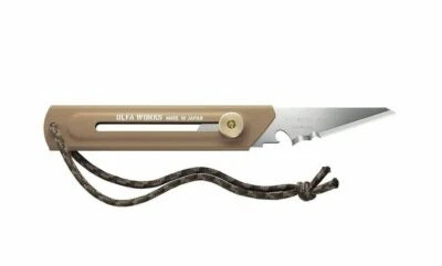 OLFA WORKS BUSHCRAFT KNIFE (SAND BEIGE) OW-BK1-SB*