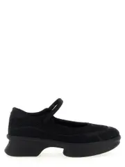 [Prada] Prada-Mesh Ballet Flats Flat Shoes Nero-Donna 37IT