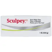 Sculpey III Modelling Clay White 454g