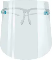 2 Clear Face Shield Protective Eyeglasses Visor Anti-Fog Full Face Mask Dentist