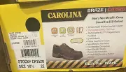 CAROLINA Men's Sz 10.5 2E Braze Composite Toe Work Shoes Brown CA1520
