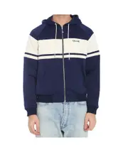 hooded tracksuit jacket in double face jersey S,XL,XS,L,M Navy blue/Beige/Black