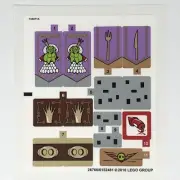 LEGO STICKER SHEET 75826 King Pig's Castle The Angry Birds Movie Decals Stickers