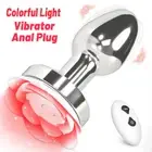 Backdoor Stimulator Licking Sucking LED Thrusting Vibrator Plug Prostate Sex Toy