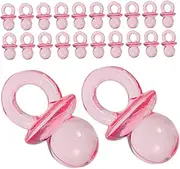 Yardwe 200pcs Mini Clear Pacifiers for Shower Favors Gender Reveal Party Decorations Table Scatter Pacifiers for DIY Shower Games and Celebrations Convenient and Meticulous Crafting