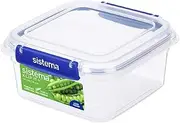 Sistema KLIP IT PLUS Food Storage Containers | 1.15 L | 2 Piece Airtight Containers Set | Leak-Proof Seal | Easy Locking Clips | BPA-Free