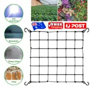 Elastic Scrog Trellis Net w/Hooks Plant Support Netting for Grow Tent 5 Sizes