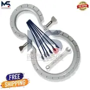 Lone Star Retractor Ring With 6 Hooks & Key Reusable Surgical Instruments
