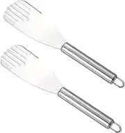 BRIGHTFUFU 1 Set Stainless Steel Cooking Turner Versatile Spatulas for Baking Cakes Frying Steaks and Cooking Noodles Silver Kitchen Utensils
