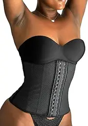 [Muuse] Slimming Belt for Women, Slimming Belt, Lumbar Support and Shaping Waist, Flat Belly and Back Relief - Comfortable, Breathable and Invisible Under Clothes, Black, XX-Large