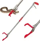 Coyxice 47" Professional Snake Tongs Heavy Duty Reptile Rattle Snake Catcher ...