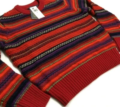 $398 Polo Ralph Lauren Alpaca Wool Serape Indian Aztec Southwestern Knit Sweater