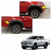 Wheel Arch Fender Flares V1 Black Fits Mitsubishi L200 Triton MQ 4x4 2019 2020