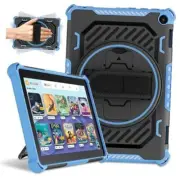 Case for 2024/2022/2020 Release Fire HD 8 & HD8 Plus Tablet Case Blue-Black