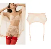 Mimi Holliday Luxe Lingerie - Bisou Bella Blush Nude Confection Lace Garter XS