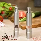 Quality Steel Thumb Push Salt Pepper Spice Sauce Grinder Mill Muller Stick E11