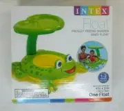 "NEW" Froggy Friend Shaded Canopy Baby Kiddie Pool Floating Raft | 56584EP