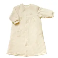 在飛比找momo購物網優惠-【azure canvas藍天畫布】有機棉嬰兒鋪棉長袍70c