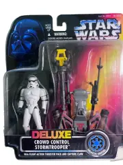 Stormtrooper Star Wars Power Of The Force Deluxe Crowd Control W Thruster & Claw
