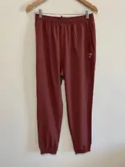 Gymshark Women's Hi-Rise Training Woven Jogger Cherry Brown Medium B1A1D