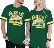 [UNIQUEONE] Football Matching Shirts for Couples - Game Day Couple Shirt for Him and Her Husband and Wife Outfits Touchdown Jersey