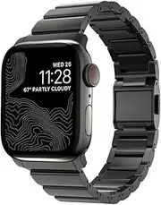 Nomad Steel Watchband for Apple Watch, Graphite Hardware, 41 mm