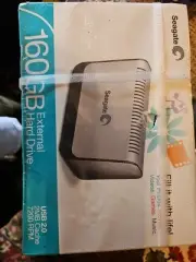 NEW SEALED Seagate External Hard Drive USB 2.0 160gb PN 9BD862-560. 2MB Cache