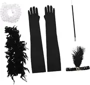 [LIFKOME] 2 Sets Suit 1920s Flapper Garden Wall Headband 20s Headbands for Suit Vintage Clothing Ladies Suits Apparel Abs