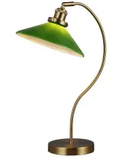 [Lexi Lighting] Gemma Glass Table Lamp in Green
