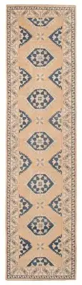 Vintage Hand-knotted Runner Rug 2'8" x 10'4" Traditional Wool Carpet
