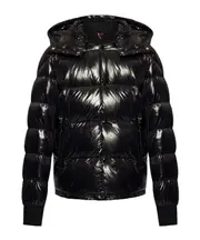 Moncler Maljasset Logo Patch Jacket 1,2,3,4,5,6 black