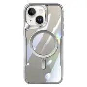 For Iphone 15 Blade Magsafe Magnetic Transparent Pc Phone Case