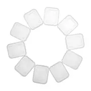 10pcs Transparent SD SDHC Memory Card Storage Box Flip Open Single Card Holder