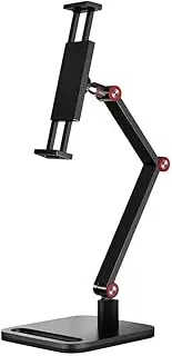 Veumoie Portable Monitor Stand Adjustable 360° Swivel Bracket Tablet Holder Compatible with Tablet Desktop Clamp Stand