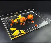 Acrylic Props Shooting Tray, Acrylic Photography Tray Water Tank 5mm Thickness Clear Shooting Props Multiple Sizes(50x50x6cm/20x20x2in)