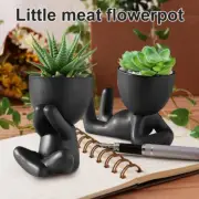 Ceramic Human Shaped Flower Pot Human Shape Small Cactus Pot Creative YO