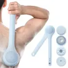 Electric Body Brush Back Scrubber for Shower, Waterproof Long Dual Handle Power