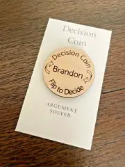 Decision Maker - Argument Solver - ENGRAVED gift - Decision Coin - Couples