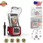 Commercial Smoothie Blender - 2200W Countertop, Self-Cleaning & Quiet Operation