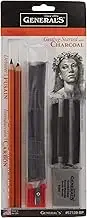 General Pencil 57139-BP Getting Started with Charcoal, 11 Piece Set, Multicolor