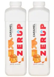 Zerup Zero Sugar / Sugar Free Caramel Syrup ( 1 Litre ) 2 Pack