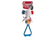Gigwi Plush Friendz Series Pet Squeaker Toy Elephant With Johnny Stick