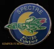 AC-130 SPECTRE SPOOKY HERK GUNSHIP US AIR FORCE HAT PIN AFB DEATH FROM ABOVE ANG