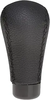 Shift Knob Gear Knob Manual Car Truck Gear Stick Shift Lever Shifter Handle Knob Leather Gear Head Shift Knob Cover Gear Shift Collars (Color : Black)