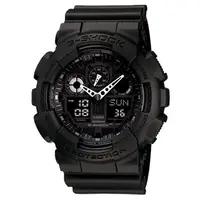 在飛比找PChome24h購物優惠-CASIO G-SHOCK 重型戰艦雙顯運動錶(全黑)