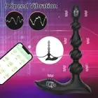 Vibrating Anal Plug Vibrator Butt Beads Dildo Stimulator G-Spot Massager Sex Toy