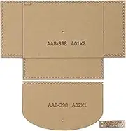 Respicefinem 3Pcs Acrylic Template Purse DIY Leather Pattern Wallet Mold Craft Tools Accessories Transparent Durable for Accurate Leather Cutting
